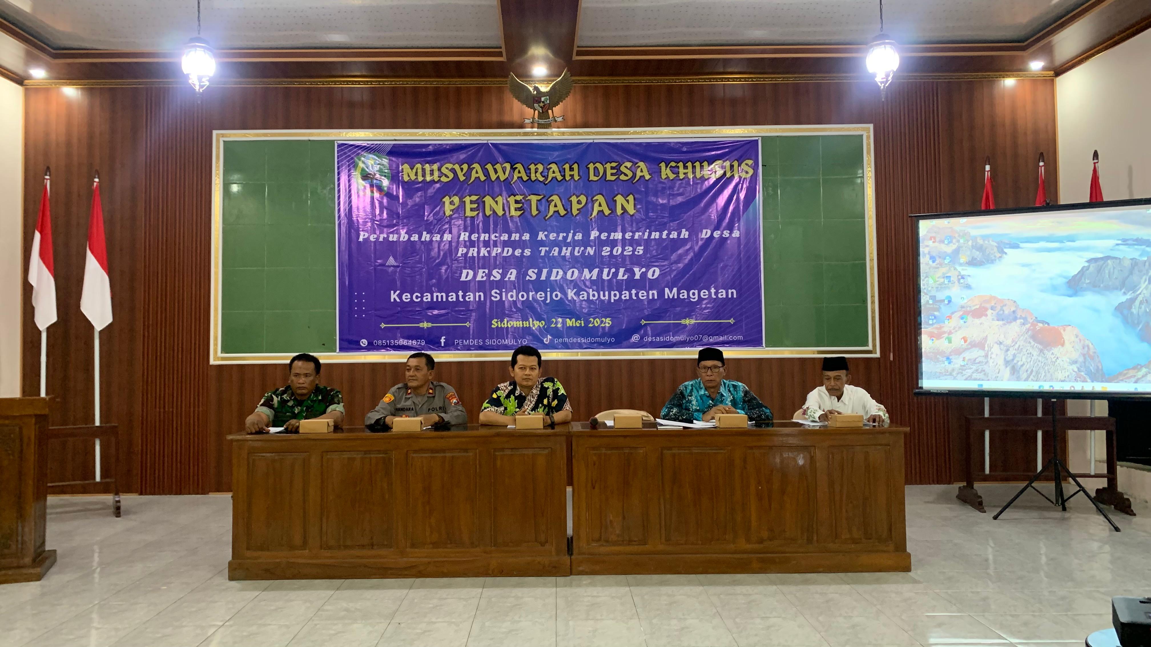 MUSYAWARAH DESA KHUSUS 